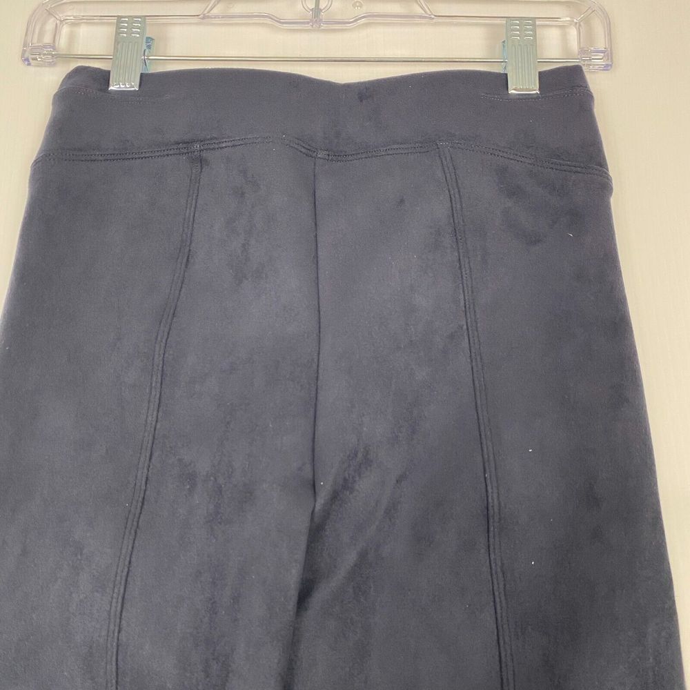 Spanx Women's Faux Suede Leggings Classic Navy Blue High Rise Ankle Size XS NEW - Picture 10 of 14